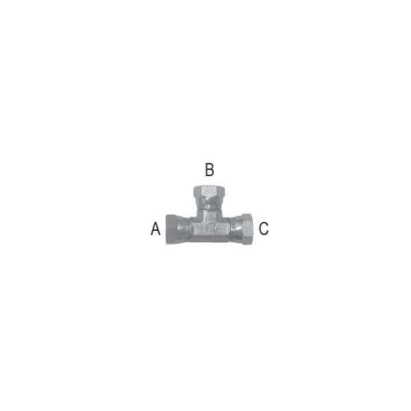 Tompkins Pipe Swivel Adapter Branch Tee Forged 1/2-14 Female Swivel