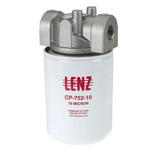 Filter Assembly Spin-On, 10 Micron, 150 PSI, 55 Gpm, 1 1/4 in NPTf