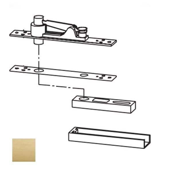 Center Hung Top Pivot, 606 Satin Brass