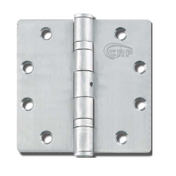 4-1/2 x 4-1/2 Full Mortise, Standard Weight, Two Ball Bearings, US32D Satin Stainless Steel,