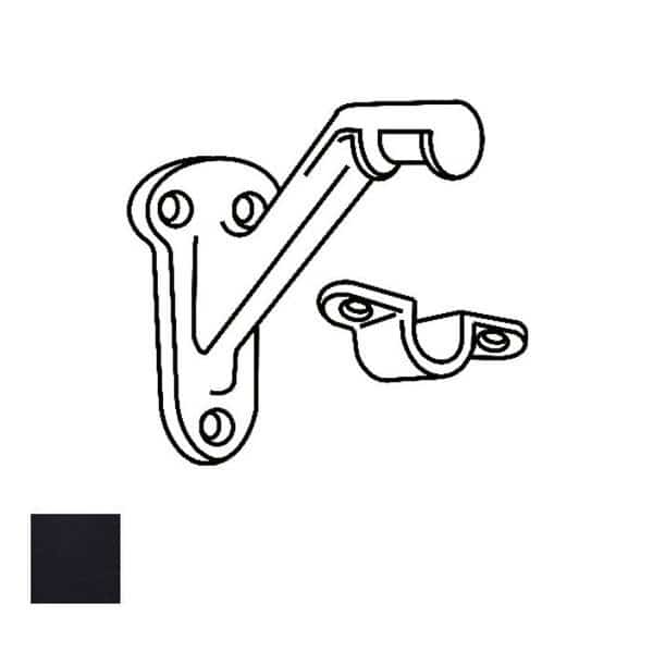 Heavy Duty Cast Aluminum Hand Rail Bracket, 3-1/4 Height, 1-7/16 Width, 3-1/4 Projection, US1