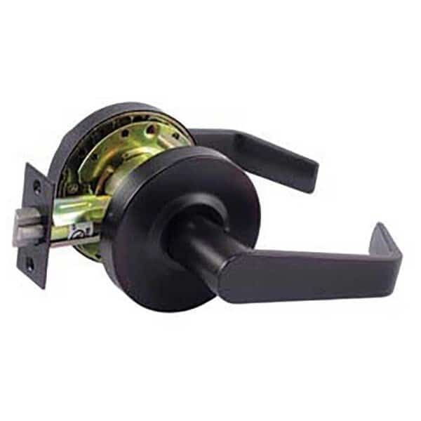 Grade 2 Cylindrical Lock, Passage, Lever, Oil Rubbed Dark Bronze, 2-3/4 Inch Backset