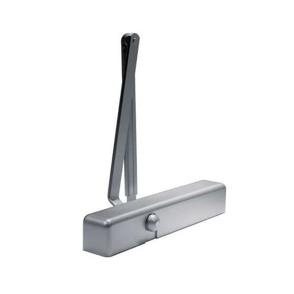 Door Closer Body, Adjustable Size 5-6, Full Cover, Sex Nuts and Machine Screws, 1-3/4, Aluminum