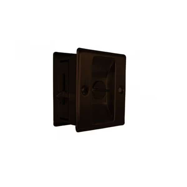 Privacy Function Sliding Door Lock, US10B Oil Rubbed Bronze
