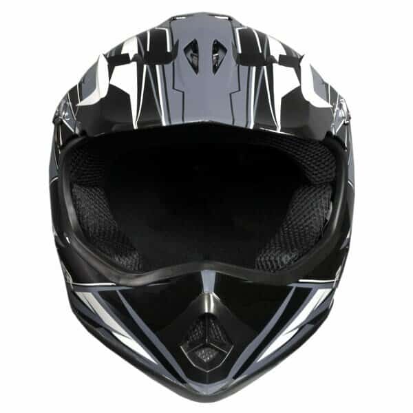 Helmet, Gx3 Youth Mx- Blk/Silver-Yl