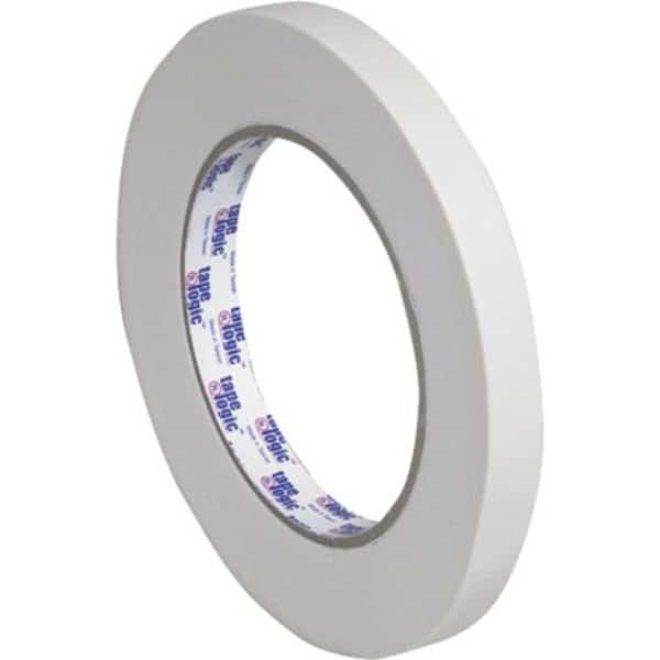 Masking Tape, 1/2x60 yd., Natural, PK12, 1/2" W x 60 yds L, Natural, 12 PK