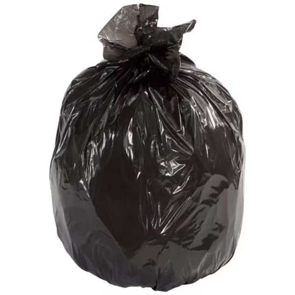 56 gal Trash Bags, 47 in x 43 in, Black, 100 PK