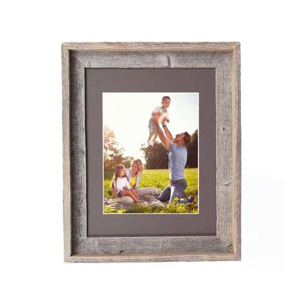 Rustic Signature Reclaimed 16x20 Picture Frame (11x14 WeatherWood Mat)
