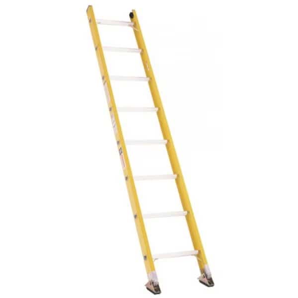 Straight Ladder, Fiberglass, 300 lb Load Capacity