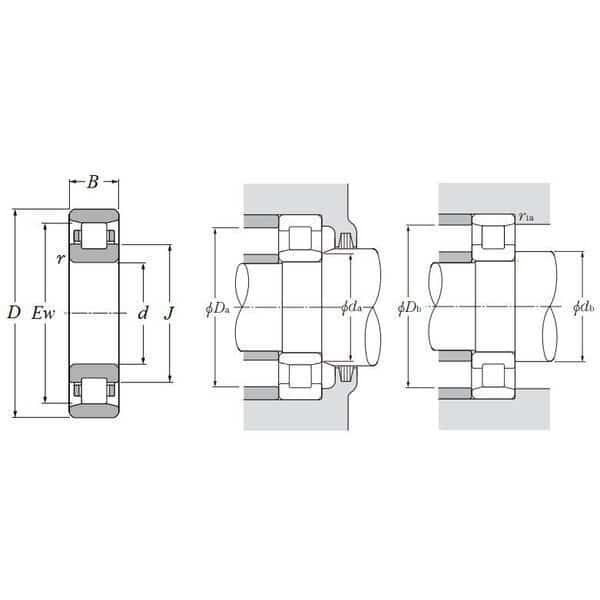 NTN N207, Cylindrical Roller Bearing  35 Mm Id X 72 Mm Od X 17 Mm W Open