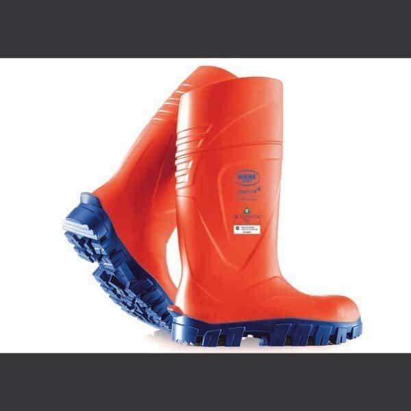 StepliteX Solidgrip, Unisex 15 in Composite Toe Rubber Boots, Orange, Men 11 / Women 13