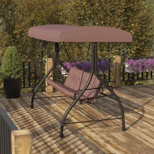 3-Seater Convertible Canopy Patio Swing / Bed