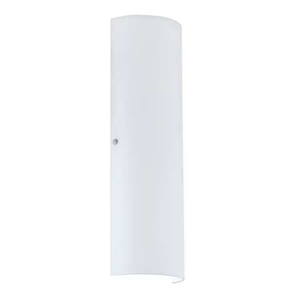 Torre 22 Wall Sconce, Opal Matte, Satin Nickel Cap Finish, 2x100W Incandescent