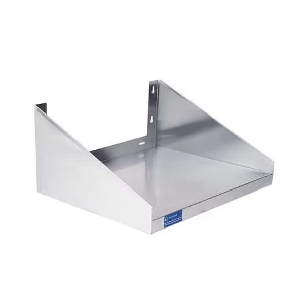 24 in. x 24 in. Stainless Steel Wall Shelf with Side Guards