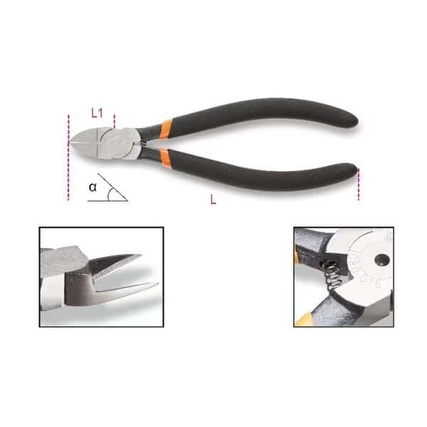 1080D 15 Degrees Diagonal Flush Cutting Nippers