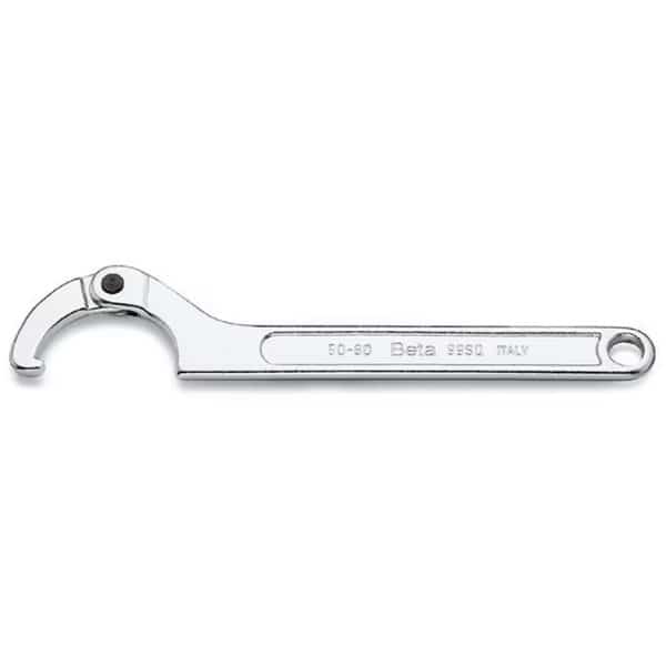 99SQ Adjustable Hook Spanner Wrench with Square Nose 80-20 mm