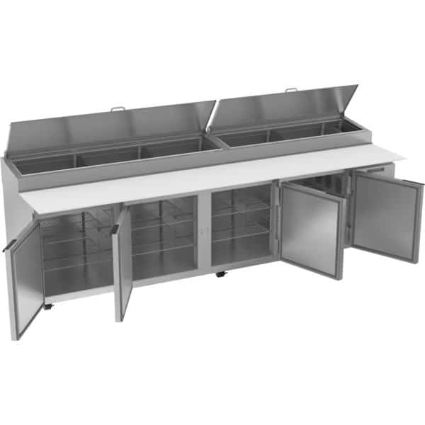 Pizza Prep, Refrigerated, 119"W, 42.2 cu. Ft.