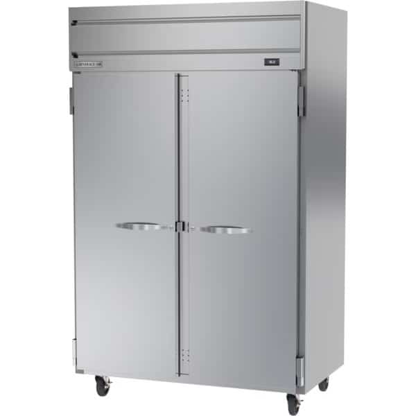 Refrigerator, Reach In, Top Mount, Two Section, (2) Solid Door