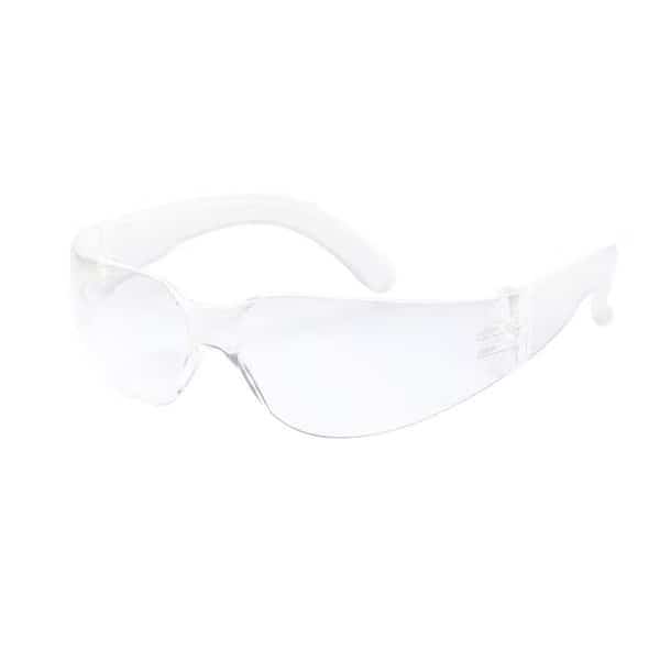 Safe Handler Clear Lens Clear Temple Safety Glasses