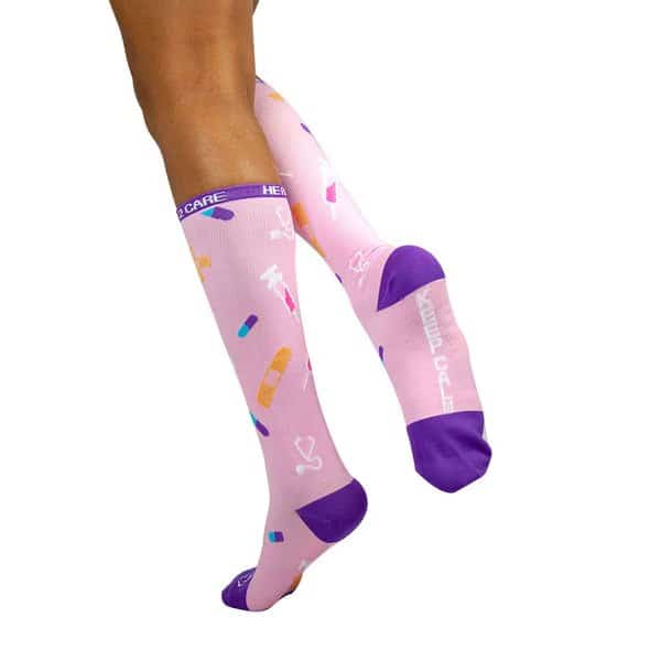 Here 2 Care Compression Socks, Pink, PR