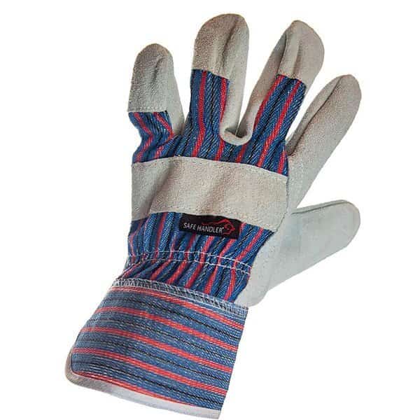 Work Leather Gloves, OSFM, PK3
