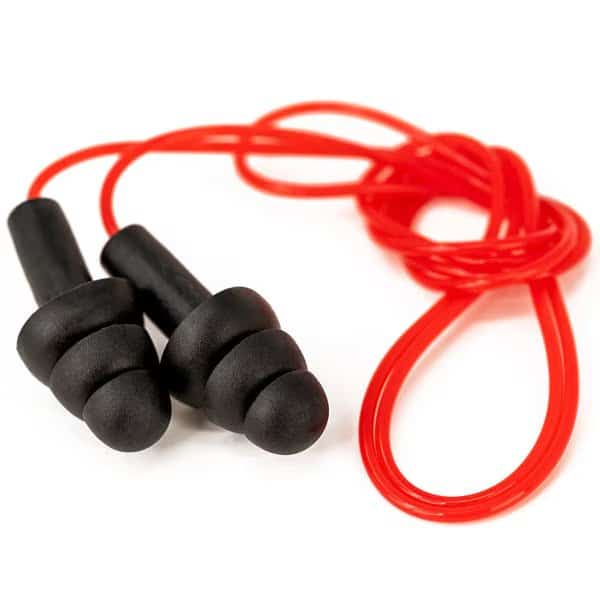 CovertX Ear Plugs, Noise Reducing Ear, Black/Red (5-Pack)