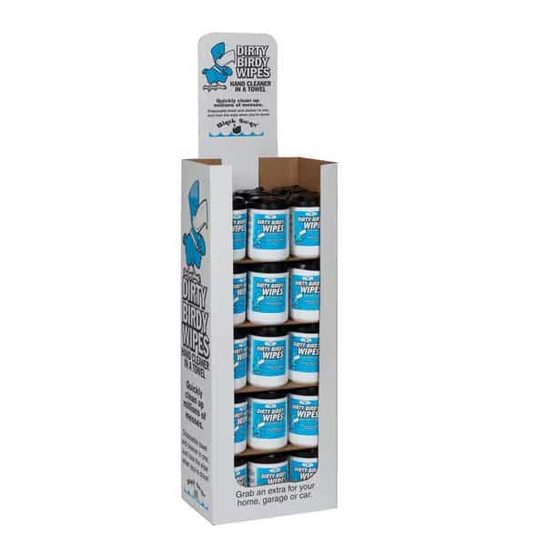 Dirty Birdy Wipes, 72 Wipes Per Tub, 10" X 12", 30 Tubs Per Case, PK30