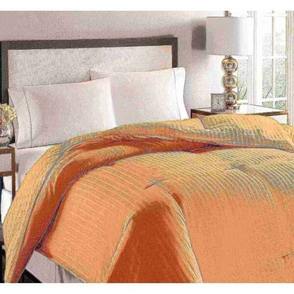 Oversized Microfiber Down Fiber Comforter, Coral, Full/Queen