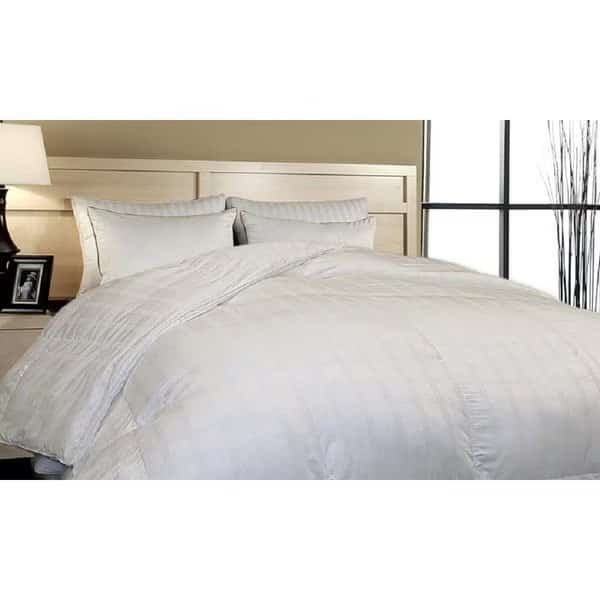 600-TC Heavy-Weight Cotton Oversized Comforter, White, Queen
