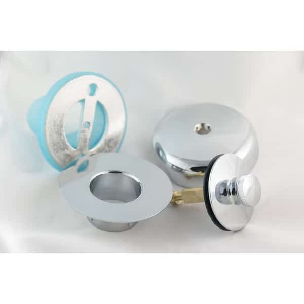 Overflow Gasket Kit with Lift Turn Drain, Chrome