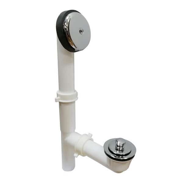 Push and pull drain, light duty, polished chrome