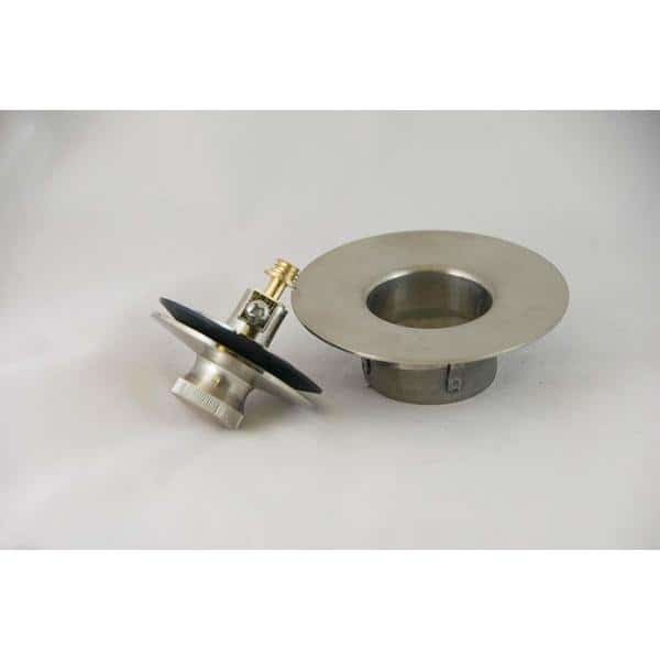Non-Threaded Lift Turn Drain, Brushed Nickel