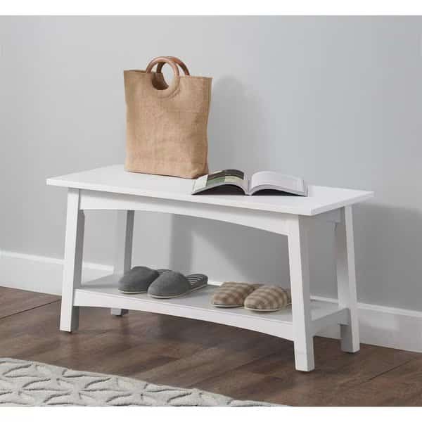 Craftsbury 36"W Wood Entryway Bench