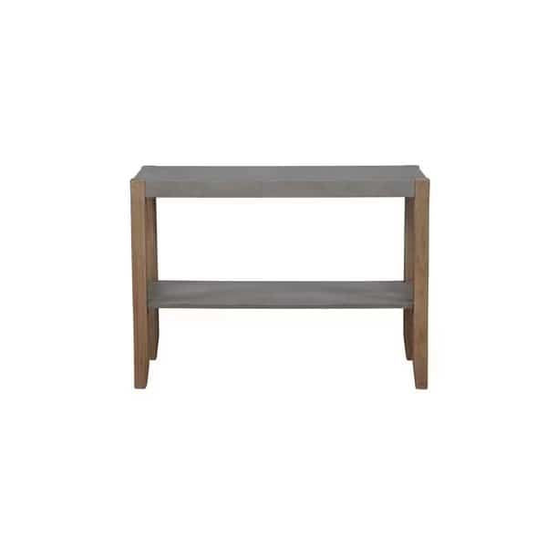 40 X 15 X 29, MDF Top, Concrete Gray