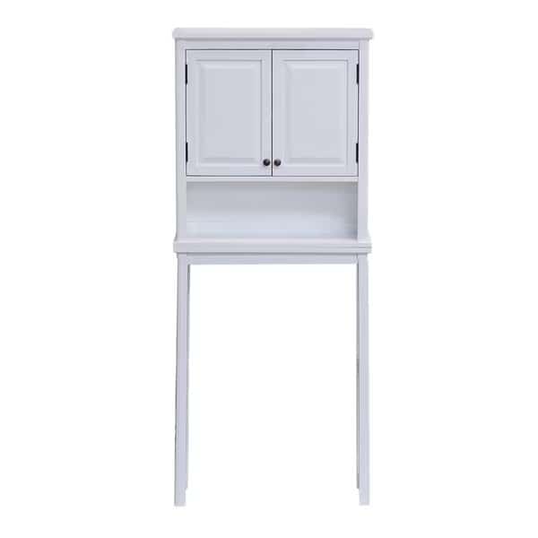 Dorset Bath Over the Toilet Space Saver Storage with Upper Cabinet and Open Shelf