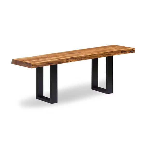 Alpine Natural Live Edge Wood 48" Bench