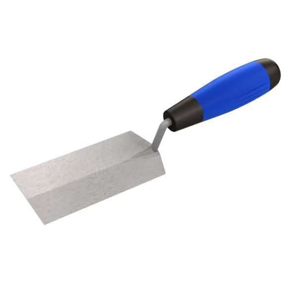 Margin Trowel, Carbon Steel 6" X 2" Comfort Grip Handle