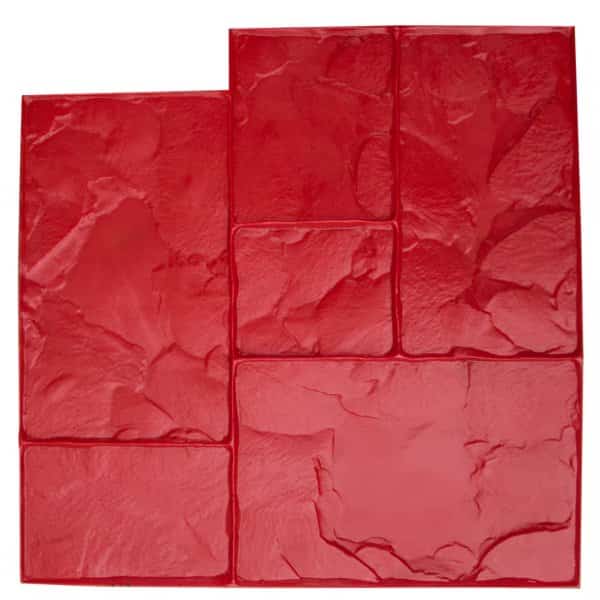 Bon 12-595 Texture Mat, Ashlar Red, 24" X 24"