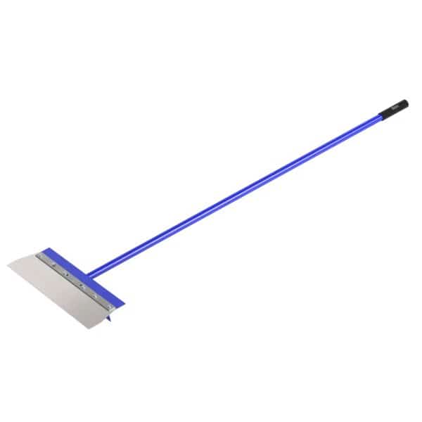 Floor Scraper, Squareuare Steel Blade, 22", 5 Foot Steel Handle