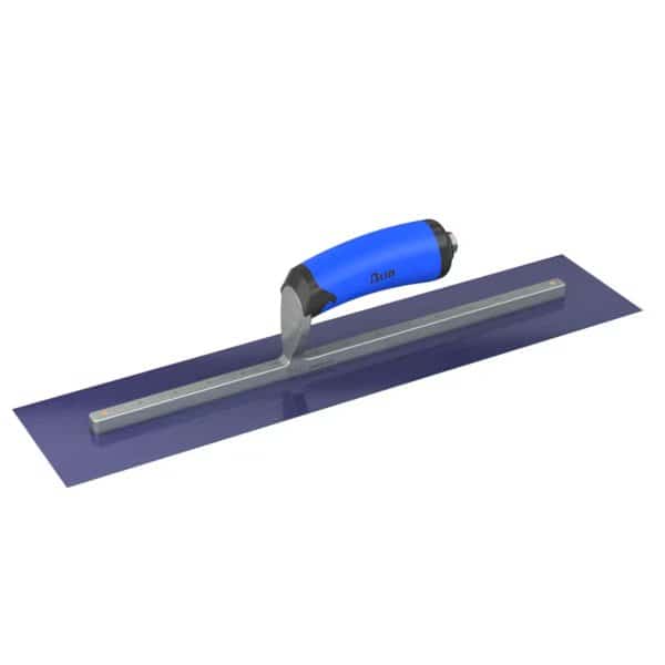 Bon 67-182 Finish Trowel, Square, Blue Steel, 18 X 4, Comfort Grip