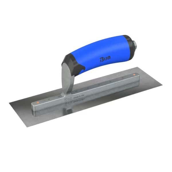 Finish Trowel, Square, Carbon Steel, 10 X 3, Comfort Grip