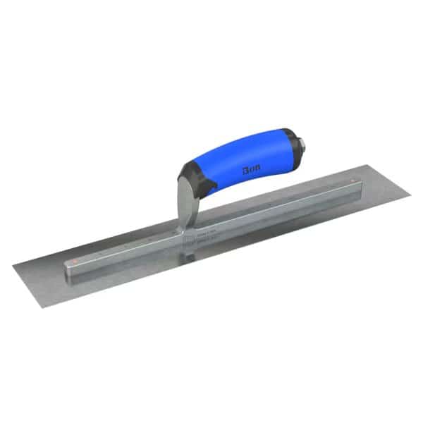 Finish Trowel, Square, Carbon Steel, 16 X 3, Comfort Grip