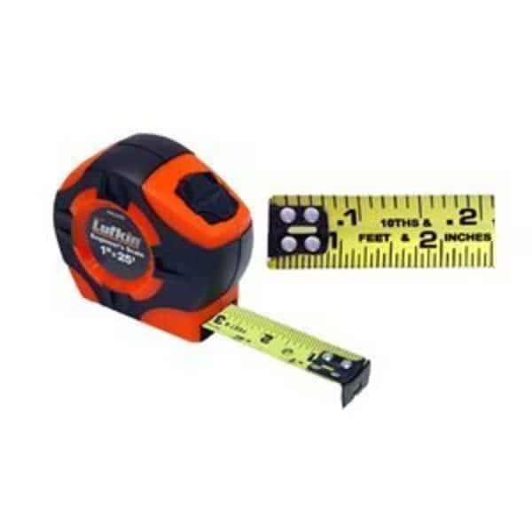 Bon 84-654 Tape 25 Foot Engineers Scale Hiviz Orange