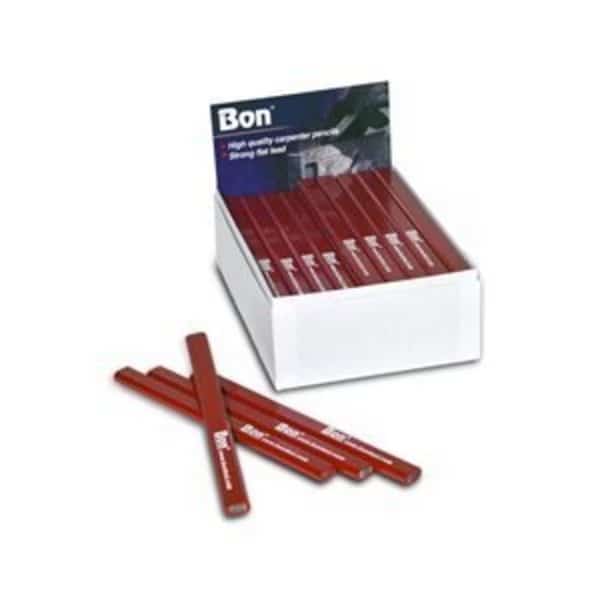 Bon 84-841 Pencil, Red Casing Hard Black Lead, (72/Pkg)