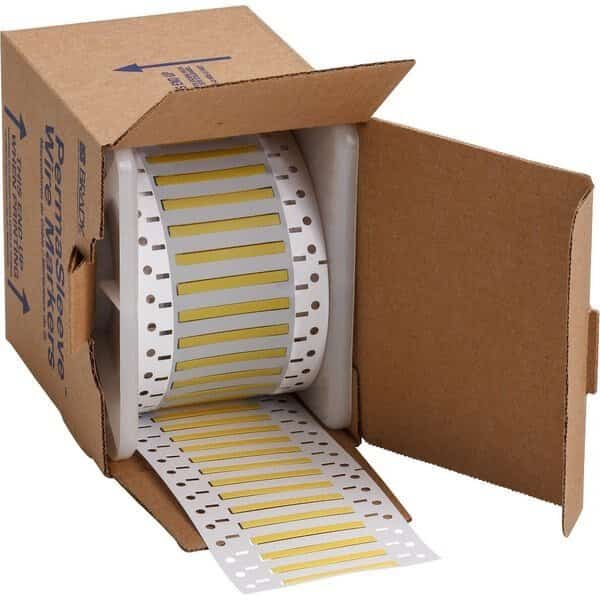 PermaSleeve Wire Marker Polyolefin 0.182 in H x 2 in W YL Roll of 2500 Each