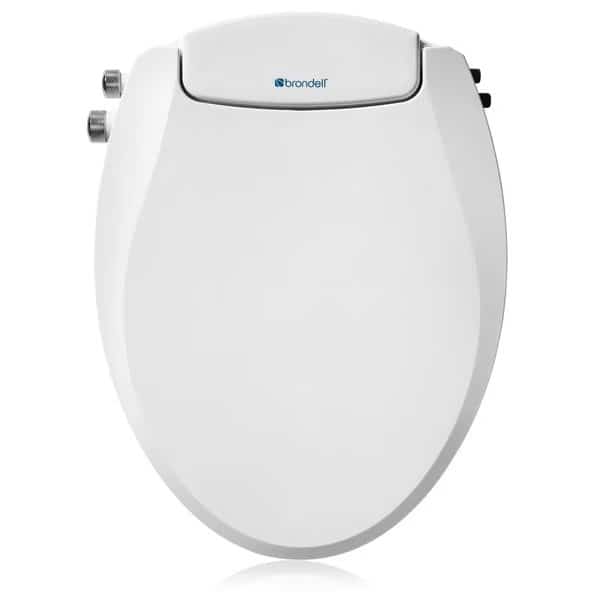 Swash EcoSeat Dual Nozzle Dual Temperature Non Electric Bidet Seat, Elongated White