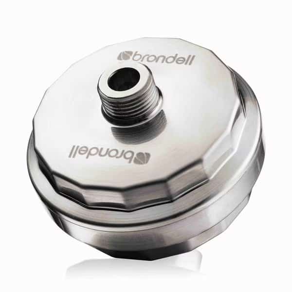 VivaSpring Compact Shower Filter - Brushed Nickel