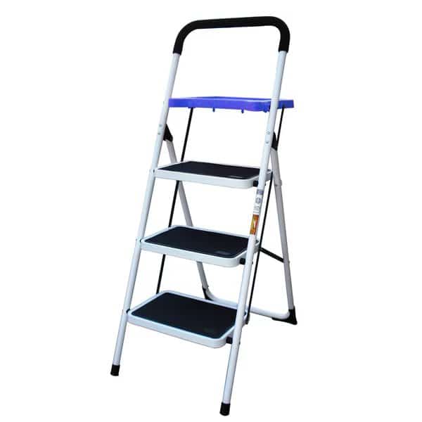 Utility 3 Step Stool With Utility Tray