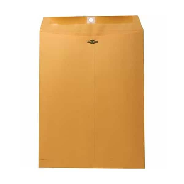 Clasp Envelope, 28Lb, 10inx13in, Natural Kraft, 100PK