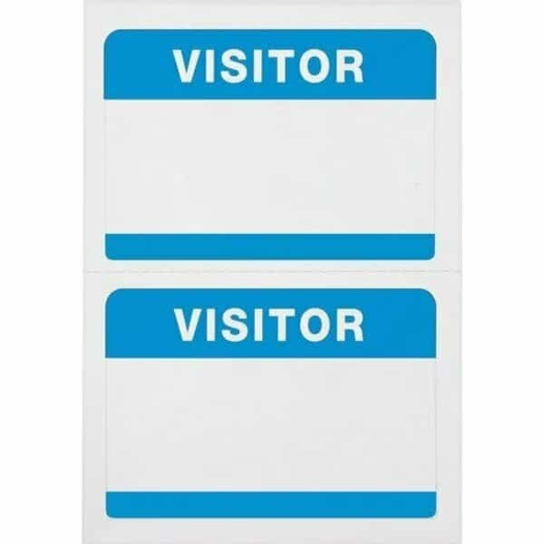 BADGE, ADHSVE, VISITOR, 100CT, 100PK, Advantus, Mfr#: AVT97190